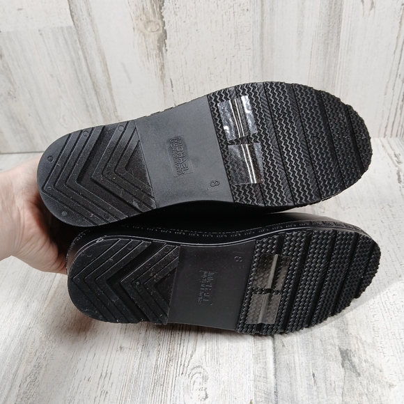 Michael Kors Black Mac PVC Rain Ankle Bootie #1352 - Picture 9 of 12